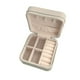 thumbnail image 2 of Estuche Organizador Joyas Cuadrado 10cm Joyero Blanco Aros, 2 of 3