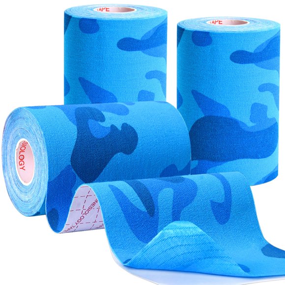 Cinta deportiva Kinesiology Gsbomzap Pro, impermeable, paquete de 3
