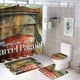 thumbnail image 1 of La vida magnífica de Marcel Pagnol-theme 4-Piece Shower Curtain Set with Rugs, Waterproof Bathroom Decor Set Includes Bath Mat, U-Shaped Rug, Toilet Lid Cover and Curtain with Hooks, 1 of 6