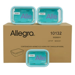 Set 36 Contenedores Hermetico Rectangular 600Ml Allegra