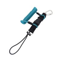 Magideal - Cordón De Buceo, Cuerda De Cordón De Buceo Libre, Cuerda De Seguridad Antipérdida, Cordón De Cámara Con Resorte Para Equipos Deportivos Subacuáticos Azul