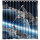 thumbnail image 1 of Cortina de ducha de Star Wars con ganchos (167 x 183 cm), 1 of 3
