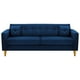 thumbnail image 1 of Sofa New Retro 3CG Felpa 01 Azul Marino, 1 of 6