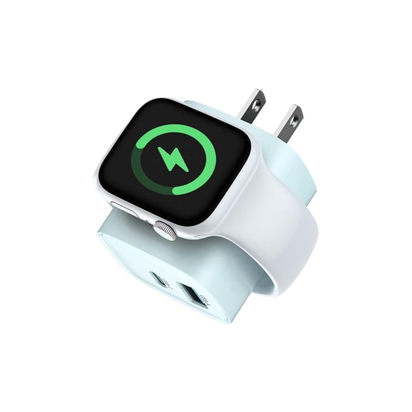 Cargador TESSAN 3 en 1 20W USB‑C inalámbrico para Apple Watch