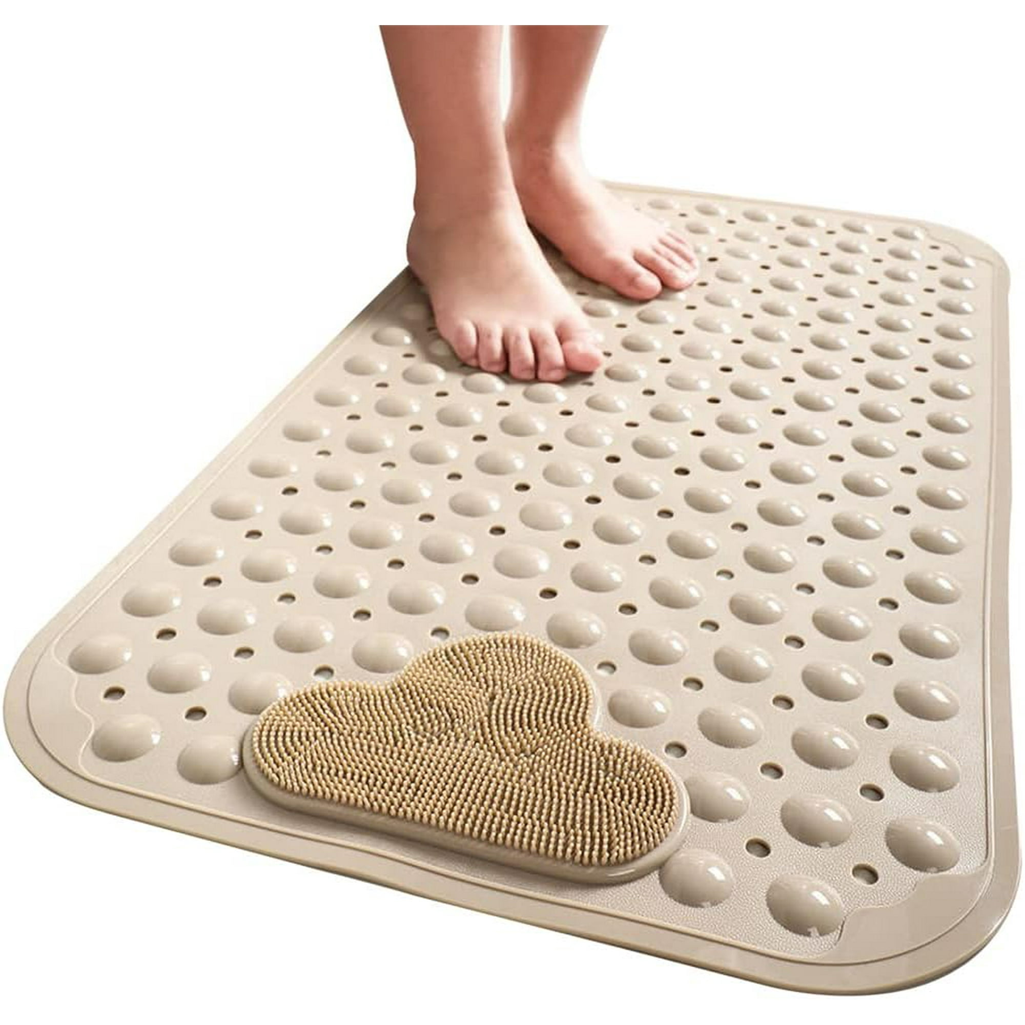Wakeshome - Piso De Goma Antideslizante Tina Ducha Alfombra Bañera Cepil