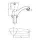 thumbnail image 4 of Llave Lavatorio Mossini Tevere, 4 of 4