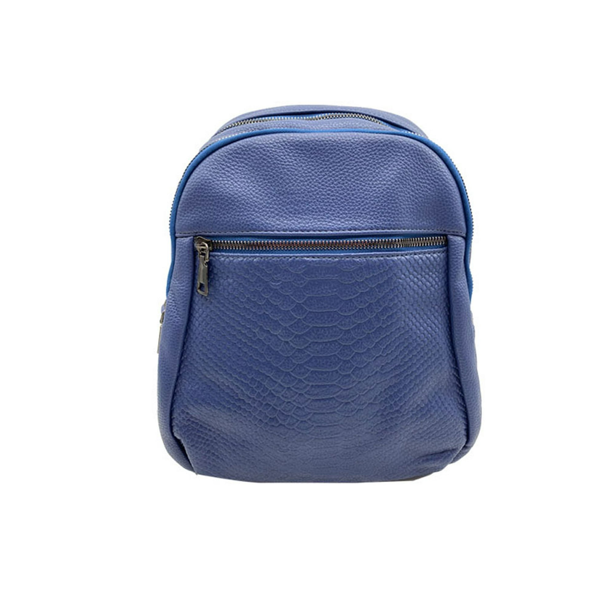 Todopiel - Mochila Cuero Azul Marino Cru47