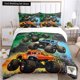 thumbnail image 1 of Cartoon Monster Truck All Season Duvet Cover Comforter Bedding sets Soft Quilt Cover and Pillowcases /Double//King Bed Sheets, 1 of 5