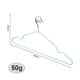 thumbnail image 5 of Percha para ropa de adulto, percha de ropa revestida de plástico, percha de ropa de metal antideslizante sin costuras, percha de ropa, 1 pieza, 5 of 5