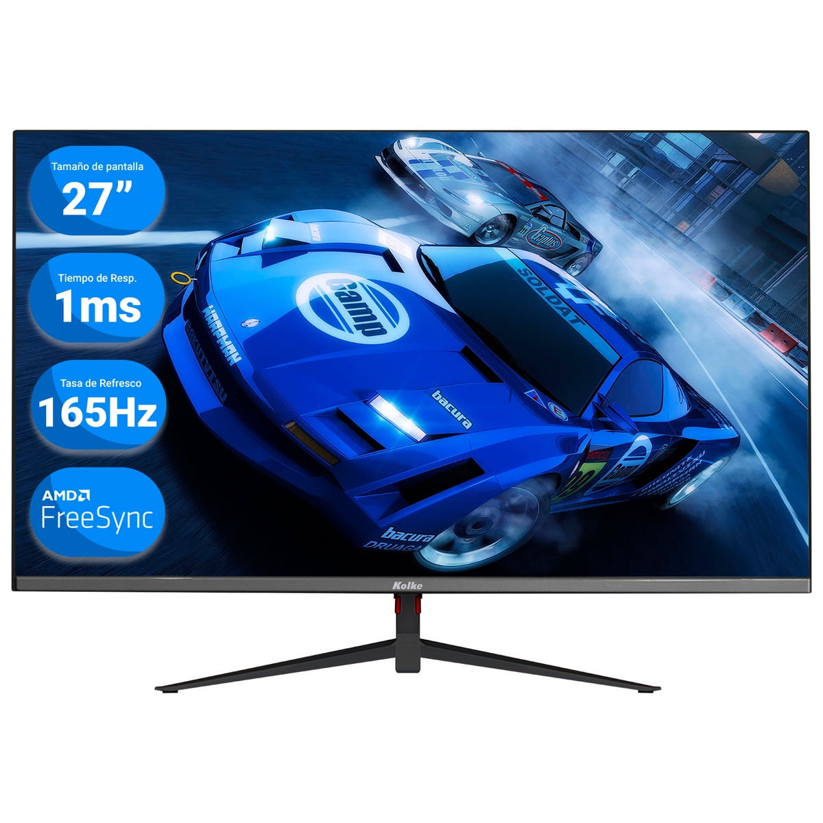 Monitor Gamer Kolke 27 Ips Full Hd 165Hz 1Ms Freesync