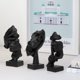 thumbnail image 4 of Escultura decorativa Prosfalt Thinker Statue Set de 3 piezas de resina, 4 of 6