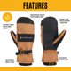 thumbnail image 2 of Manopla Carhartt Impermeable Aislada con Puño de Punto para Hombre, 2 of 5