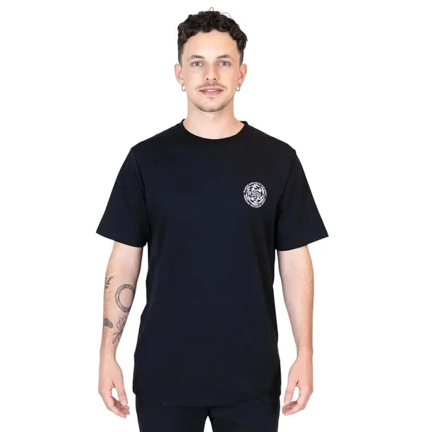 Polera Hombre MC 5P420-MI Liso Black Maui