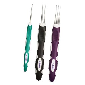 Magideal - 3 Piezas De Herramienta Para Trenzado De Cabello Con Pasador De Ganchillo Para Rastas, Práctica, Extensiones De Cabello, Pasador Para Tejer Al Crochet