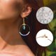 thumbnail image 5 of Kit de fabricación de pendientes DRWATE 740 piezas, cuentas y charms en acabado dorado/plata, 5 of 6