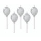 thumbnail image 1 of Set de velas globo plateadas, 1 un, 1 of 1