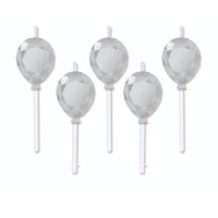 Set De Velas Globo Plateadas, 1 Un  Way To Celebrate