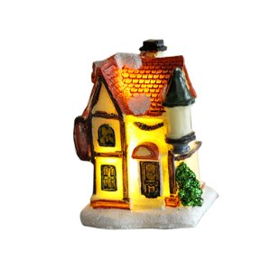 Magideal - Pequeña Estatua De Jardín De Hadas Iluminada, Escena Navideña, Decoración Del Hogar, Con Luz Cálida, Para Dormitorio, Sala De Estar, Multifuncional Estilo C