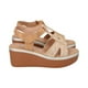 thumbnail image 3 of Sandalia Mujer Beige Plataforma Shine Police, 3 of 5