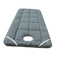 Ioensy - Sábana Para Camilla De Masaje Profesional Y 4 Bandas Elásticas Sábanas Para Salón De Belleza Gris