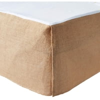 Greenland Home Fashions - Faldón De Cama Greenland Home De Arpillera Natural Tamaño Queen