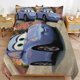 thumbnail image 4 of Cartoon Cars Lightning McQueen Friend Boys Room Decor Size Bedding Set for Kids 3 Piece Bedding with 1 Duvet Cover And 2 Pillowcases Queen Bed Sheets, 4 of 5