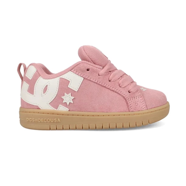 Zapatilla Kids Court Graffik SE Rosa DC