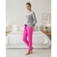 thumbnail image 3 of Pijama Mujer Algodón Peace Love Coffee Gris fucsia M, 3 of 7