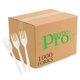 thumbnail image 1 of Cutlery Plasticpro - Tenedores de plástico desechables (1000 unidades), color blanco, 1 of 6