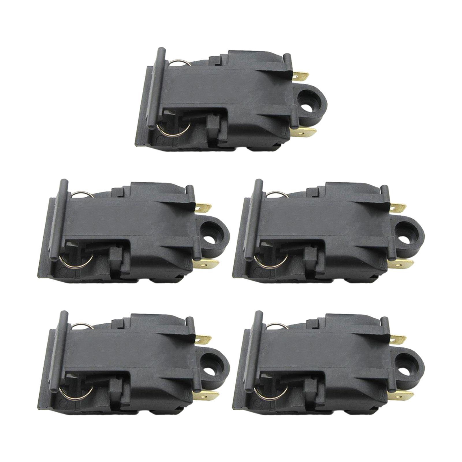 Bothyi - 5 Uds Interruptor De Termostato Para Hervidor Control De Temperatura Termostato Para Hervidor Eléctrico 16A 250V Negro