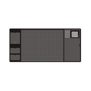 Magideal - Alfombrilla De Ratón Impermeable, Alfombrilla De Escritorio Para Alfombrilla De Ratón, Protector De Almohadilla De Escritorio De Cuero Pu Para , Negro