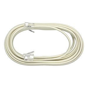 Cable Extensión De Teléfono Marfil Dairu De 3 Metros