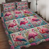 Milsleep - Vintage Flamingo - Juego De Cama Personalizado Flamingo