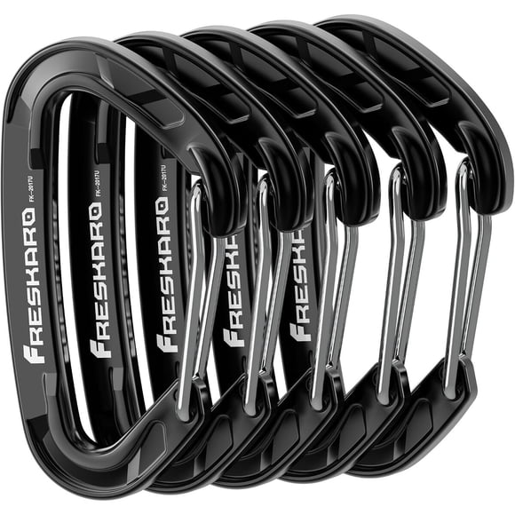 Mosquetón FresKaro de 5 piezas, 8 kN, 0,39 oz (11 g)
