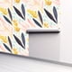 thumbnail image 4 of 1pc Light Background Flower Mural, Pink Flower Peel And Stick Wallpaper, Plant Leaf Flower Mural, Waterproof Removable Wallpaper, 17.7in*78.7in, 4 of 4