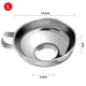 thumbnail image 3 of Embudo de acero inoxidable de boca ancha para conservas, utensilios de cocina, embudo con asa para mermelada, 3 of 8