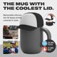 thumbnail image 2 of Asobu Taza Happy Hat – Taza aislada de acero inoxidable de 355 ml con tapa con forma de gorro – Revestimiento interior de cerámica – A prueba de derrames y diseño ergonómico para casa y viaje (Negro), 2 of 9