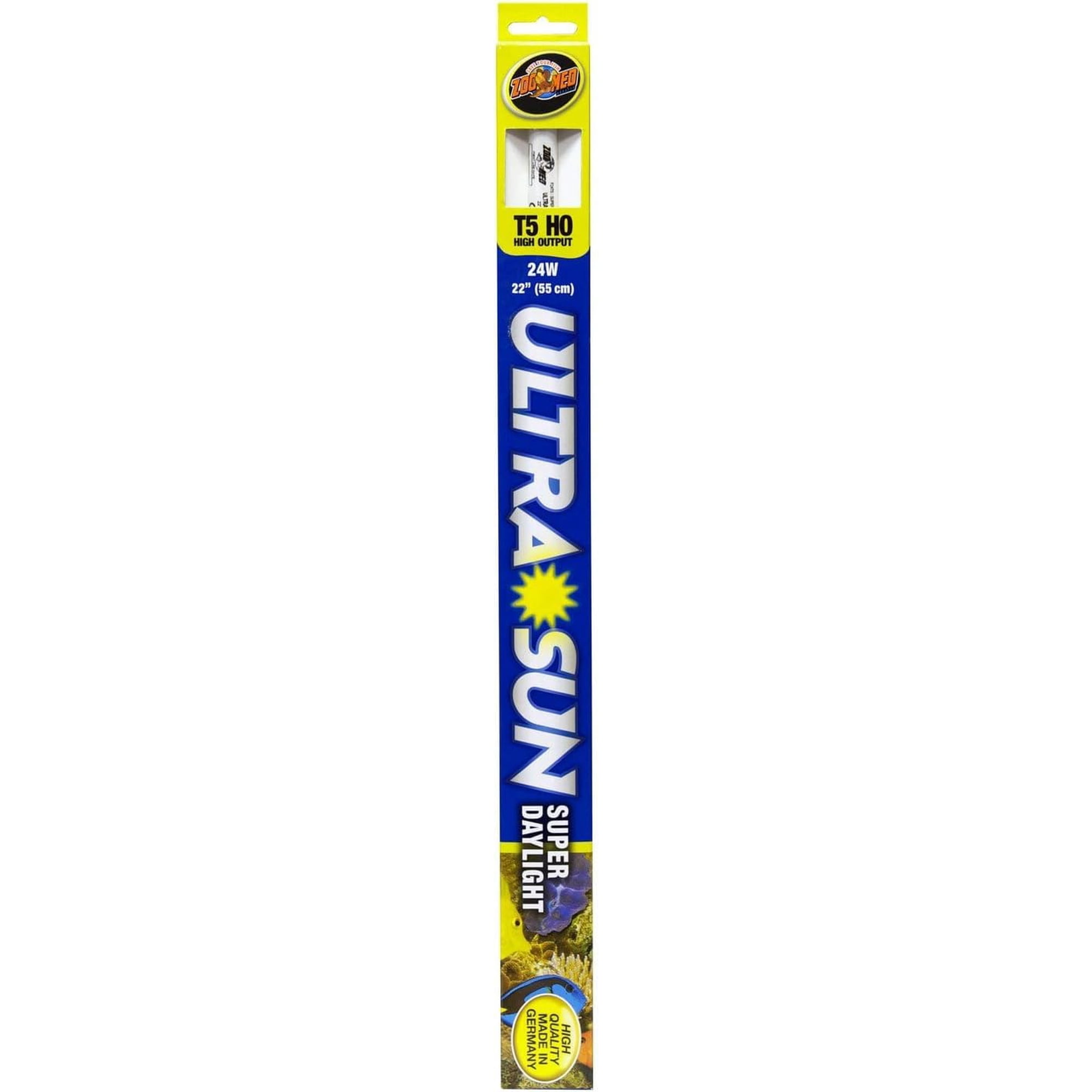 Bombilla Solar T5 Ho Ultra, 24 W, 6500 K, 55 Cm, Zoo Med Para Acuario