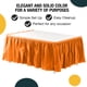 thumbnail image 2 of Falda para Mesa Exquisite 73,5 cm x 427 cm Pack de 12 – Naranja, 2 of 7