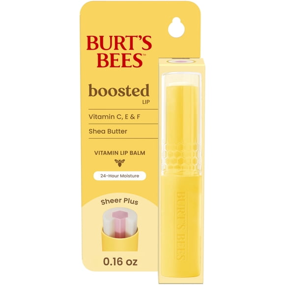 Bálsamo labial Burt's Bees Boosted Sheer Plus con vitamina C, E y F, 4,7 ml