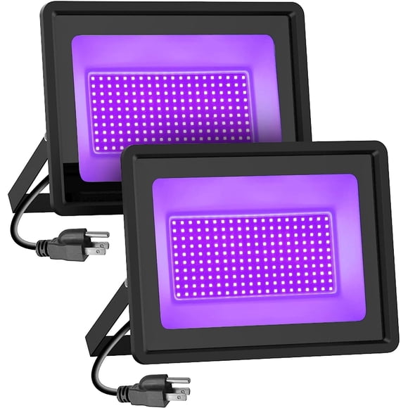 Luz Negra HWaySoul 300W Juego de 2 unidades IP66 Impermeable 110V
