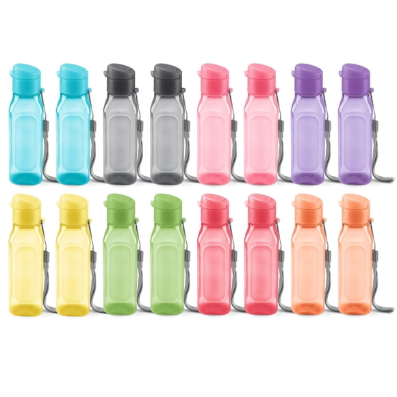 Botella MILTON 300 ml multicolor, pack de 16 a prueba de fugas