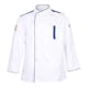 thumbnail image 3 of Restaurante Unisex Chef Coat Jacket Uniforme manga larga Hombres Mujeres Blanco XXXL, 3 of 5