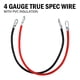 thumbnail image 4 of Juego de cables inversores de batería Cartman 4 AWG 18 cm para coche y camión, 4 of 8