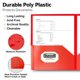 thumbnail image 2 of Carpeta de archivo Dunwell roja - Pack de 3 de polipropileno resistente, 2 of 8