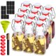 thumbnail image 1 of Botellas de vidrio WILLDAN de 120 ml, paquete de 12, herméticas con tapa abatible, 1 of 7