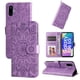 thumbnail image 2 of Funda tipo cartera FOXDOCK para Samsung Galaxy F06 5G , diseño girasol en relieve, cuero PU, cierre magnético, soporte y tarjetero, 2 of 5