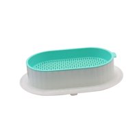 Magideal - Bandeja De Hierba Gatera, Cultivador De Plantas Naturales, Accesorios Para Gatos Domésticos , Blanco Verde