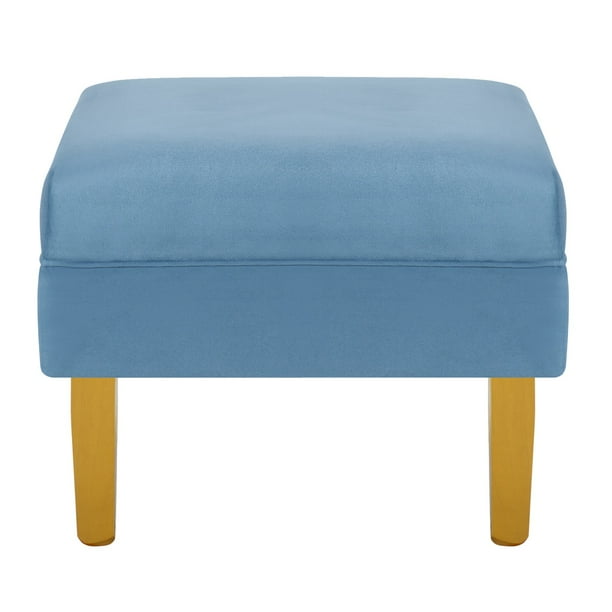Pouf Sky 1c Felpa 01 Azul Petroleo
