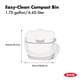 thumbnail image 2 of Cubo de abono OXO Good Grips EASY-CLEAN de 6,62 litros, color blanco, 2 of 9